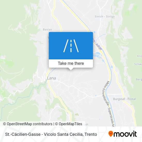 St.-Cäcilien-Gasse - Vicolo Santa Cecilia map