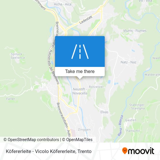 Köfererleite - Vicolo Köfererleite map