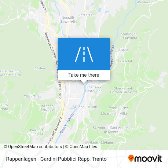 Rappanlagen - Gardini Pubblici Rapp map