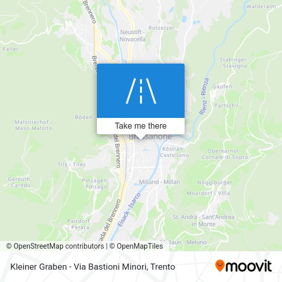 Kleiner Graben - Via Bastioni Minori map
