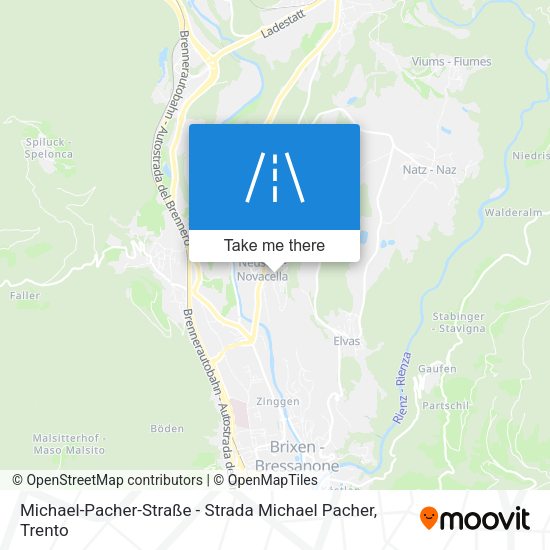 Michael-Pacher-Straße - Strada Michael Pacher map