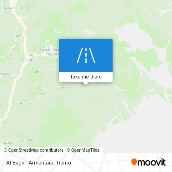 Al Bagn - Armentara map