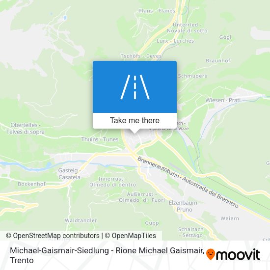 Michael-Gaismair-Siedlung - Rione Michael Gaismair map