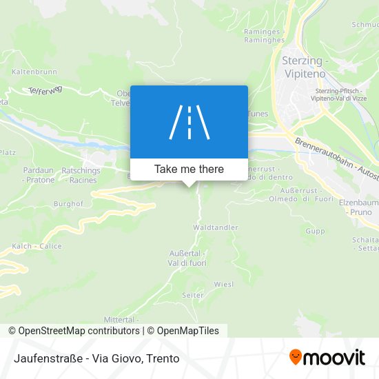 Jaufenstraße - Via Giovo map