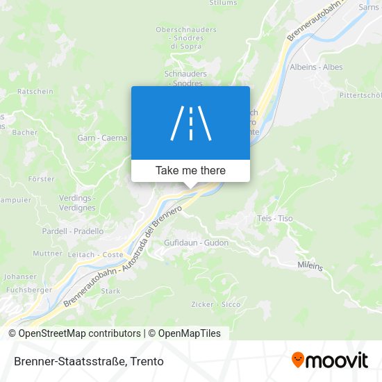 Brenner-Staatsstraße map
