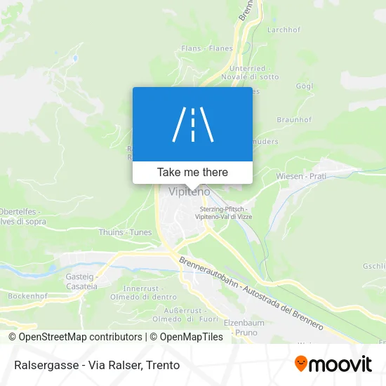 Ralsergasse - Via Ralser map