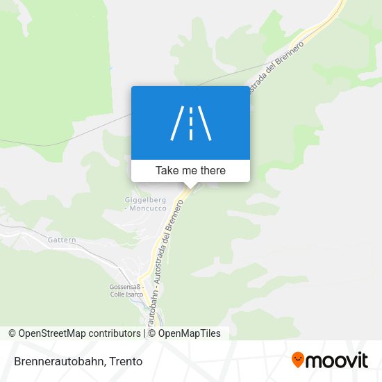 Brennerautobahn map