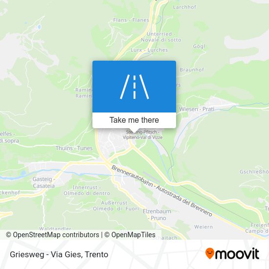 Griesweg - Via Gies map