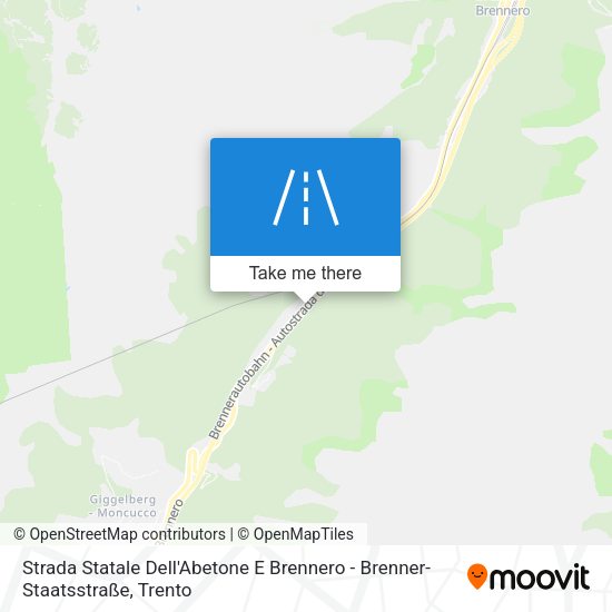 Strada Statale Dell'Abetone E Brennero - Brenner-Staatsstraße map