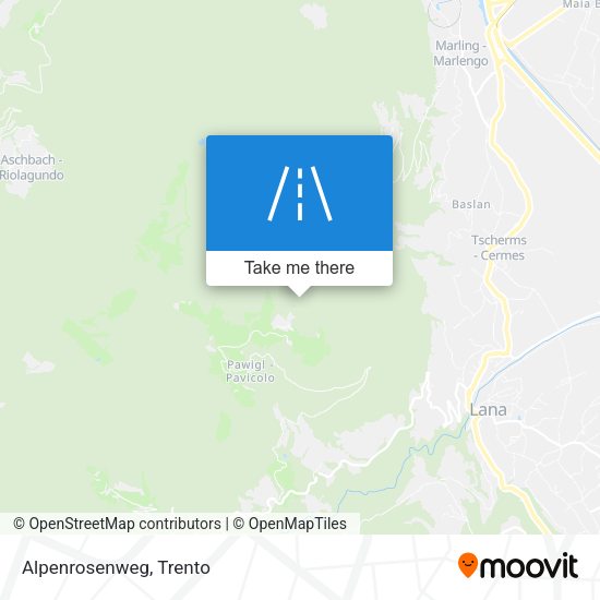 Alpenrosenweg map