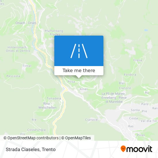 Strada Ciaseles map