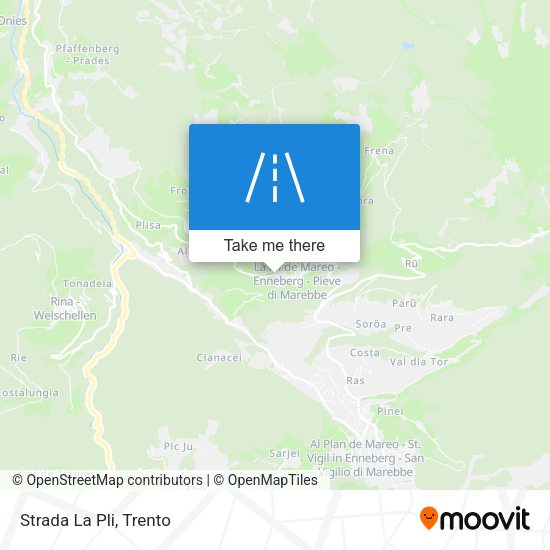 Strada La Pli map
