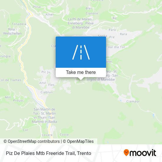 Piz De Plaies Mtb Freeride Trail map
