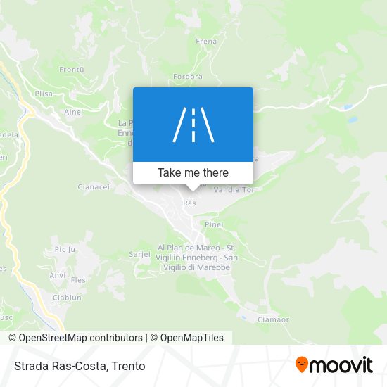 Strada Ras-Costa map