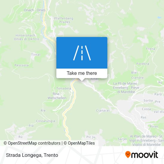Strada Longega map
