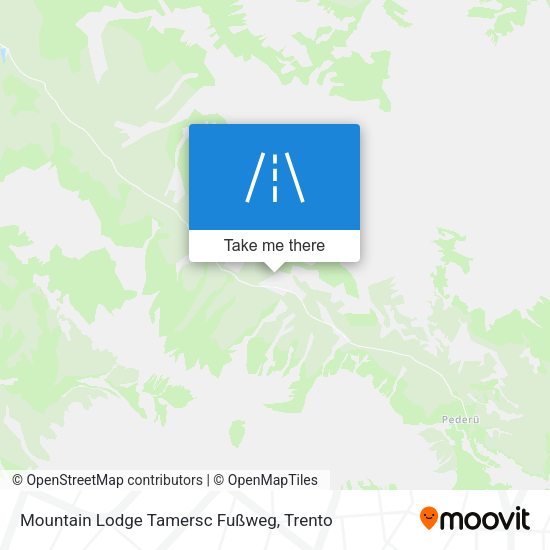 Mountain Lodge Tamersc Fußweg map