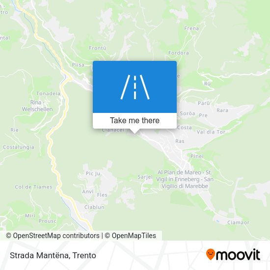 Strada Mantëna map