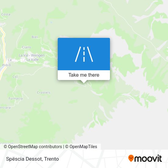 Spëscia Dessot map