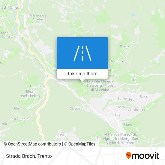 Strada Brach map