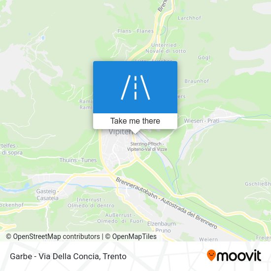 Garbe - Via Della Concia map