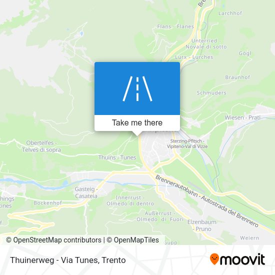 Thuinerweg - Via Tunes map