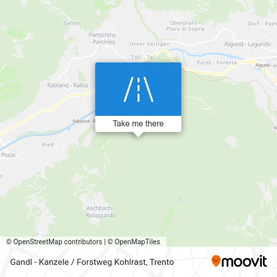 Gandl - Kanzele / Forstweg Kohlrast map