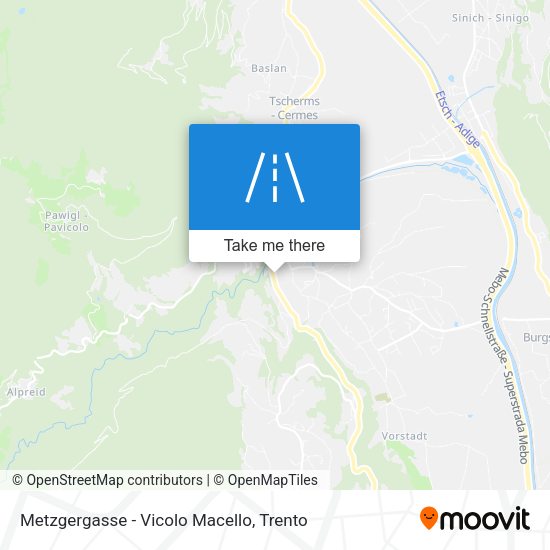 Metzgergasse - Vicolo Macello map