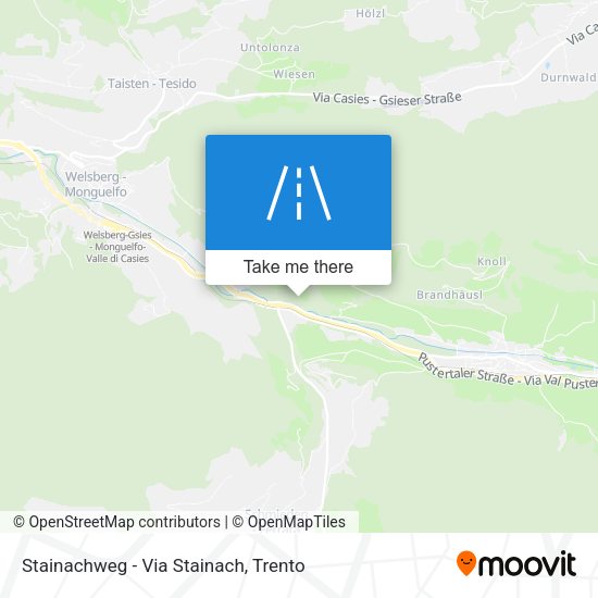 Stainachweg - Via Stainach map