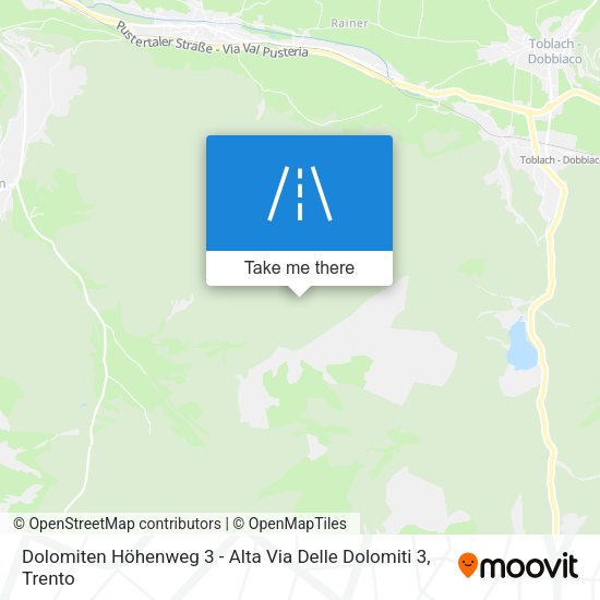 Dolomiten Höhenweg 3 - Alta Via Delle Dolomiti 3 map