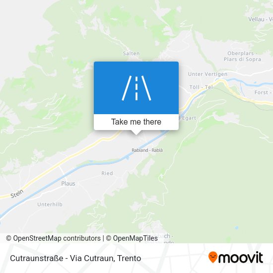 Cutraunstraße - Via Cutraun map