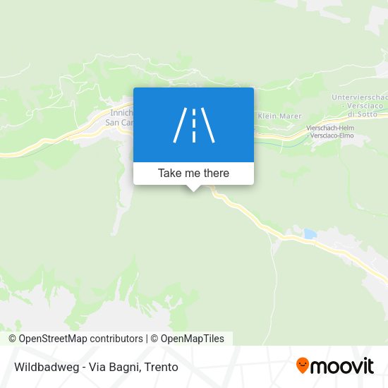 Wildbadweg - Via Bagni map