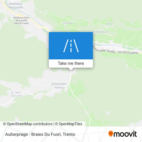 Außerprags - Braies Du Fuori map