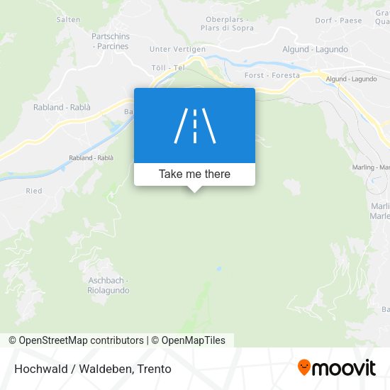 Hochwald / Waldeben map