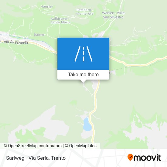 Sarlweg - Via Serla map