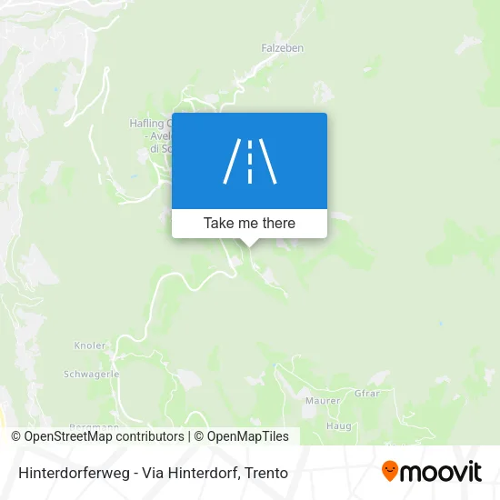 Hinterdorferweg - Via Hinterdorf map