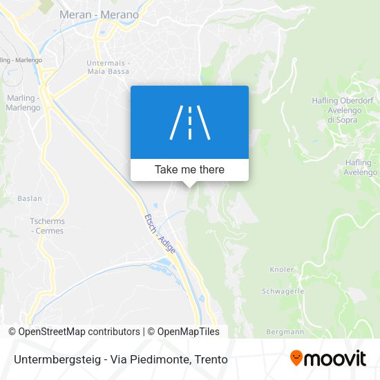 Untermbergsteig - Via Piedimonte map