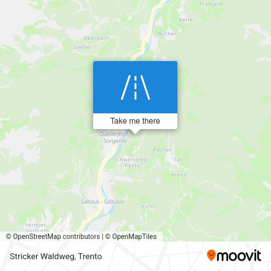 Stricker Waldweg map