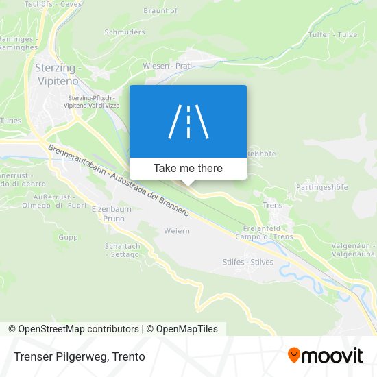 Trenser Pilgerweg map