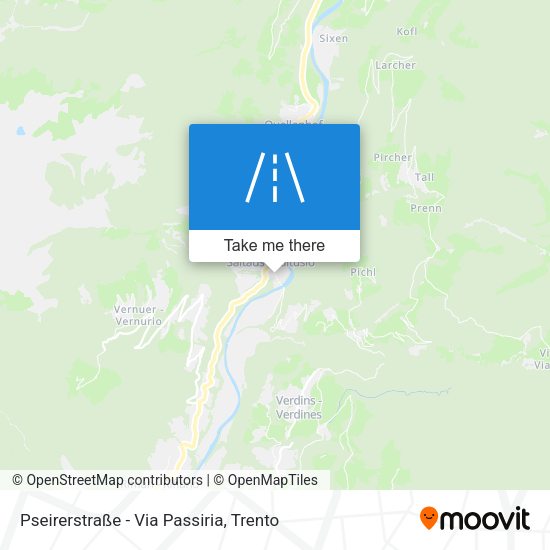 Pseirerstraße - Via Passiria map