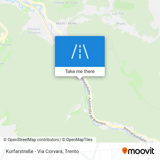 Kurfarstraße - Via Corvara map