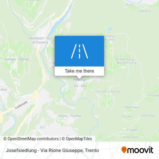 Josefsiedlung - Via Rione Giuseppe map