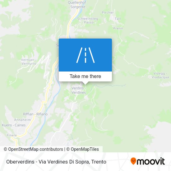 Oberverdins - Via Verdines Di Sopra map