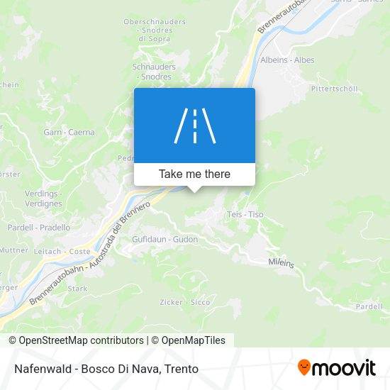 Nafenwald - Bosco Di Nava map