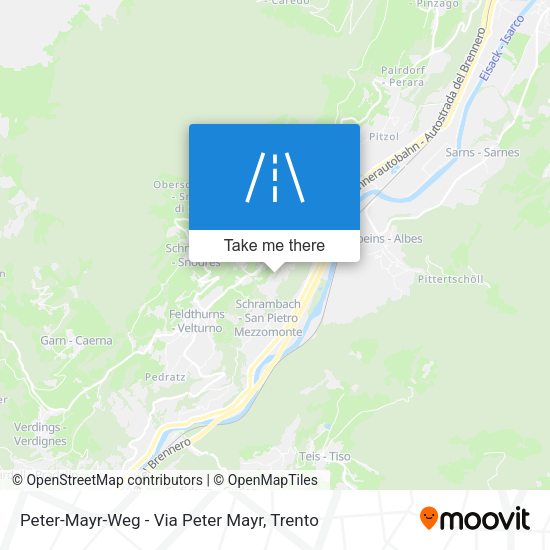 Peter-Mayr-Weg - Via Peter Mayr map