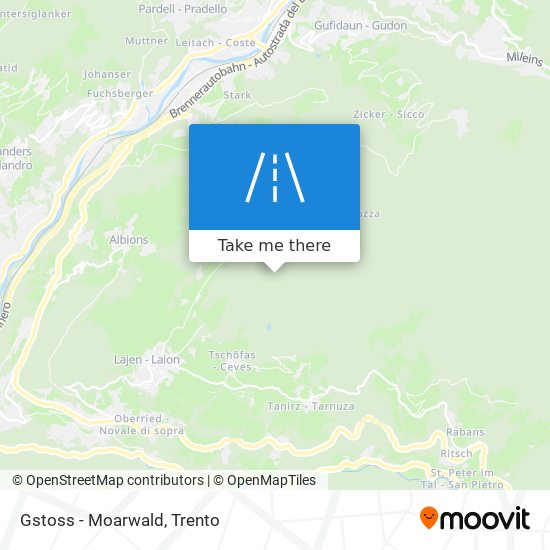 Gstoss - Moarwald map