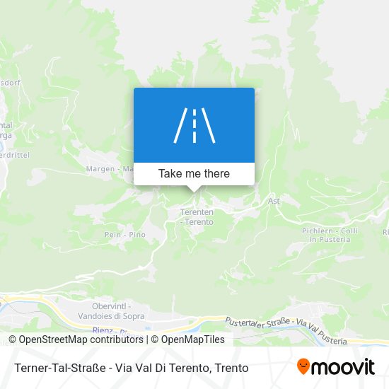 Terner-Tal-Straße - Via Val Di Terento map