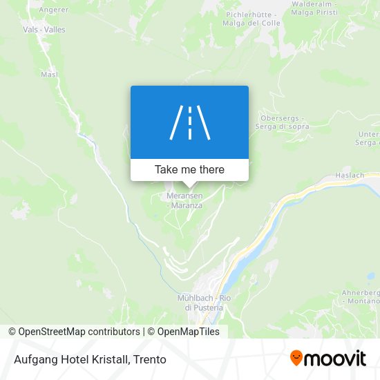 Aufgang Hotel Kristall map