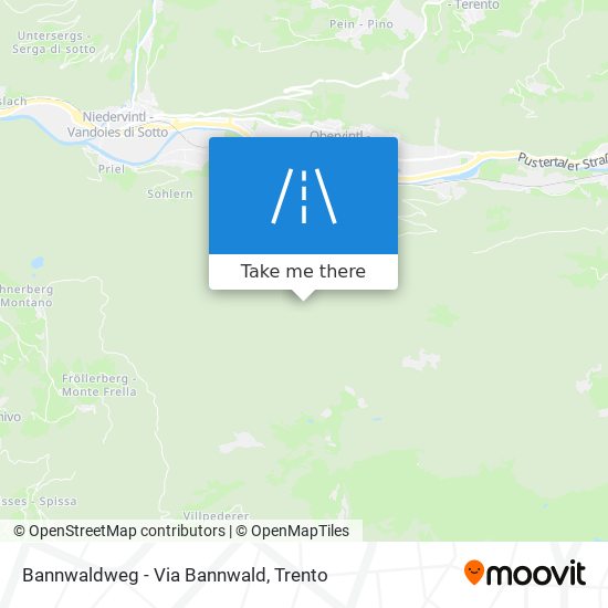 Bannwaldweg - Via Bannwald map