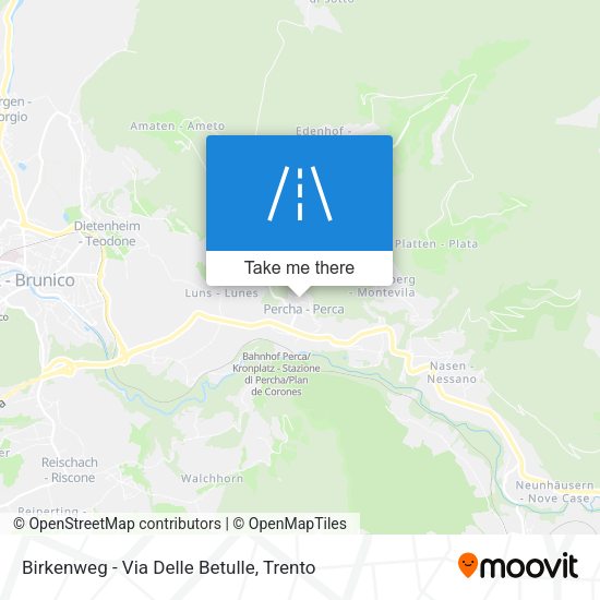 Birkenweg - Via Delle Betulle map