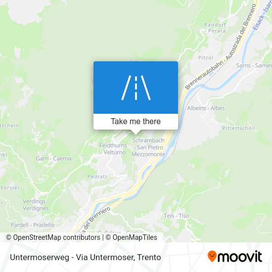 Untermoserweg - Via Untermoser map